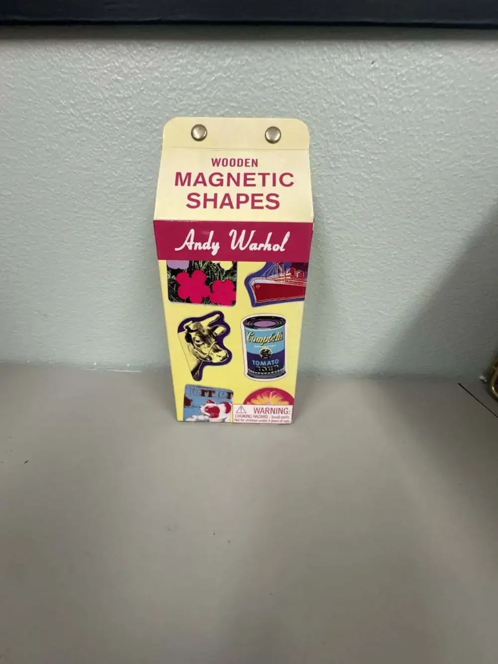 New in box Andy Warhol Wooden Magnetic Shapes